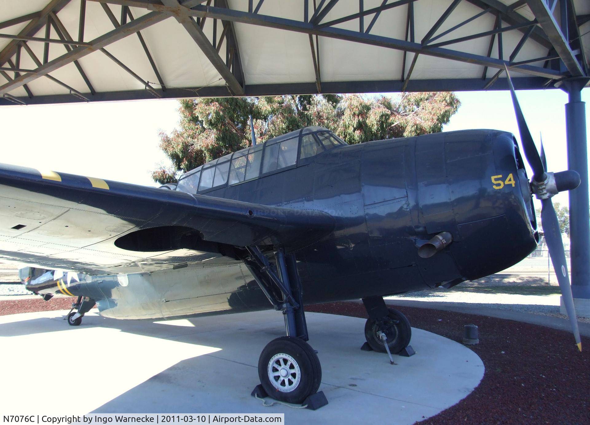 N7076C, 1957 Grumman TBM-3E Avenger C/N 53726, Grumman (General Motors) TBM-3E Avenger at the Flying Leatherneck Aviation Museum, Miramar CA
