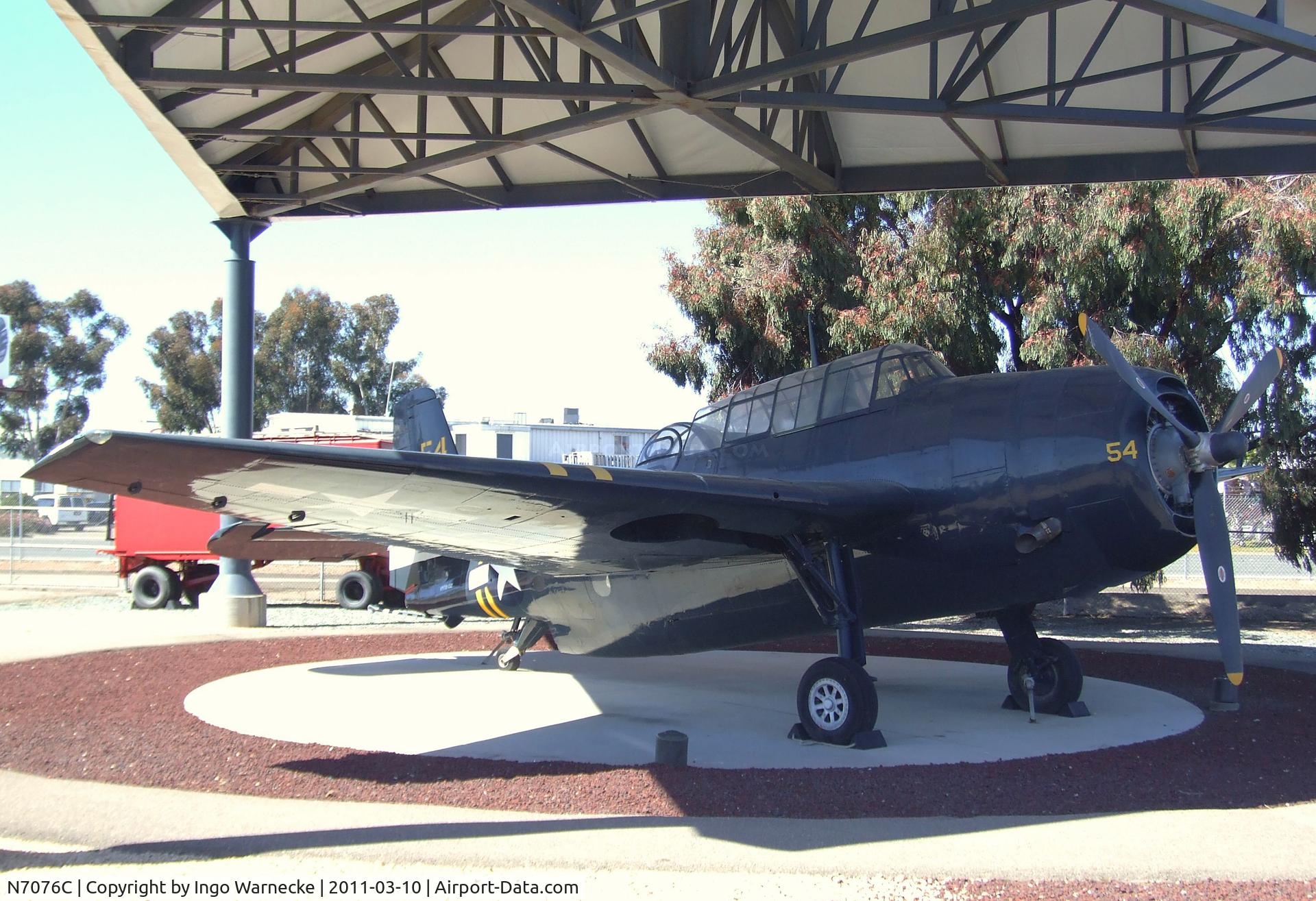 N7076C, 1957 Grumman TBM-3E Avenger C/N 53726, Grumman (General Motors) TBM-3E Avenger at the Flying Leatherneck Aviation Museum, Miramar CA