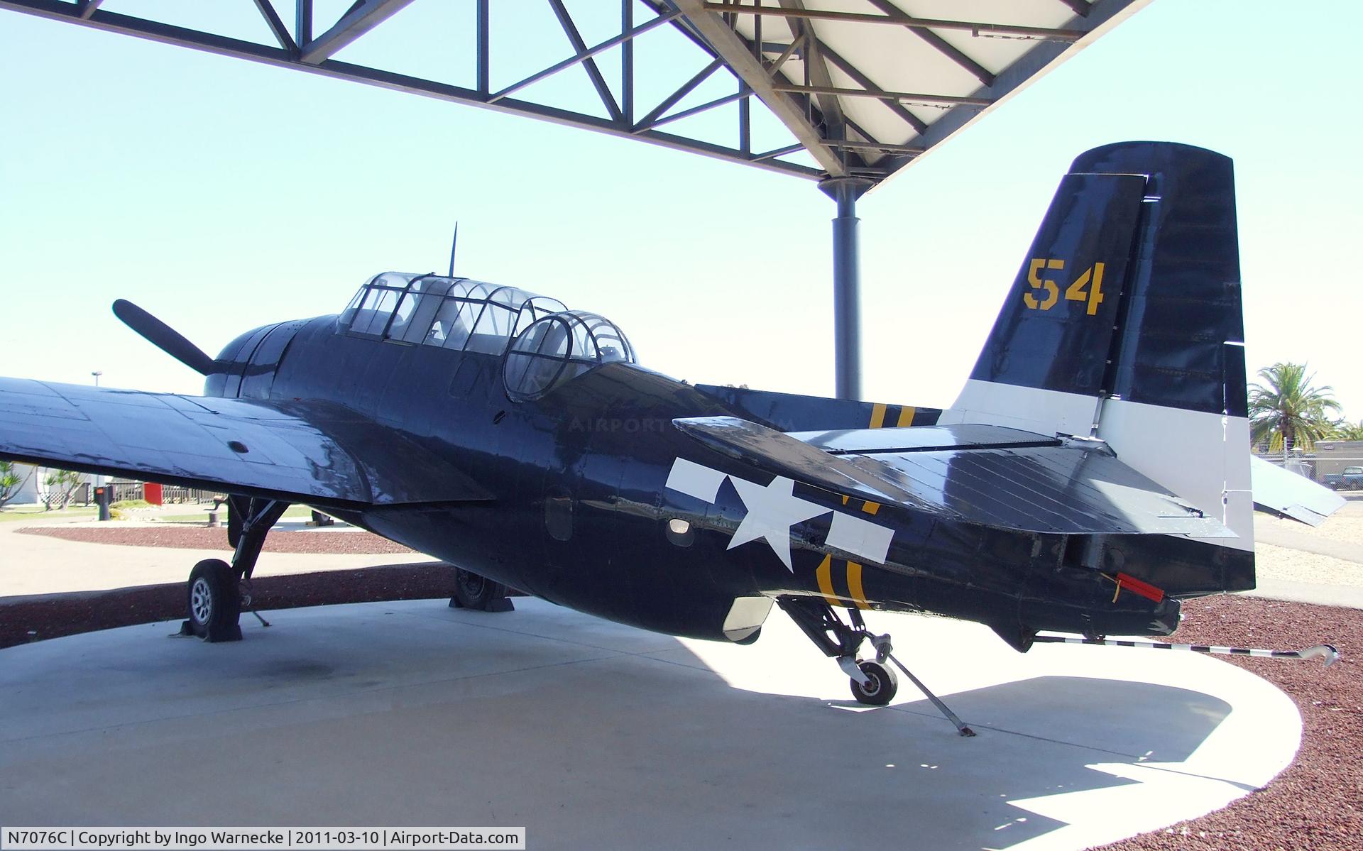 N7076C, 1957 Grumman TBM-3E Avenger C/N 53726, Grumman (General Motors) TBM-3E Avenger at the Flying Leatherneck Aviation Museum, Miramar CA