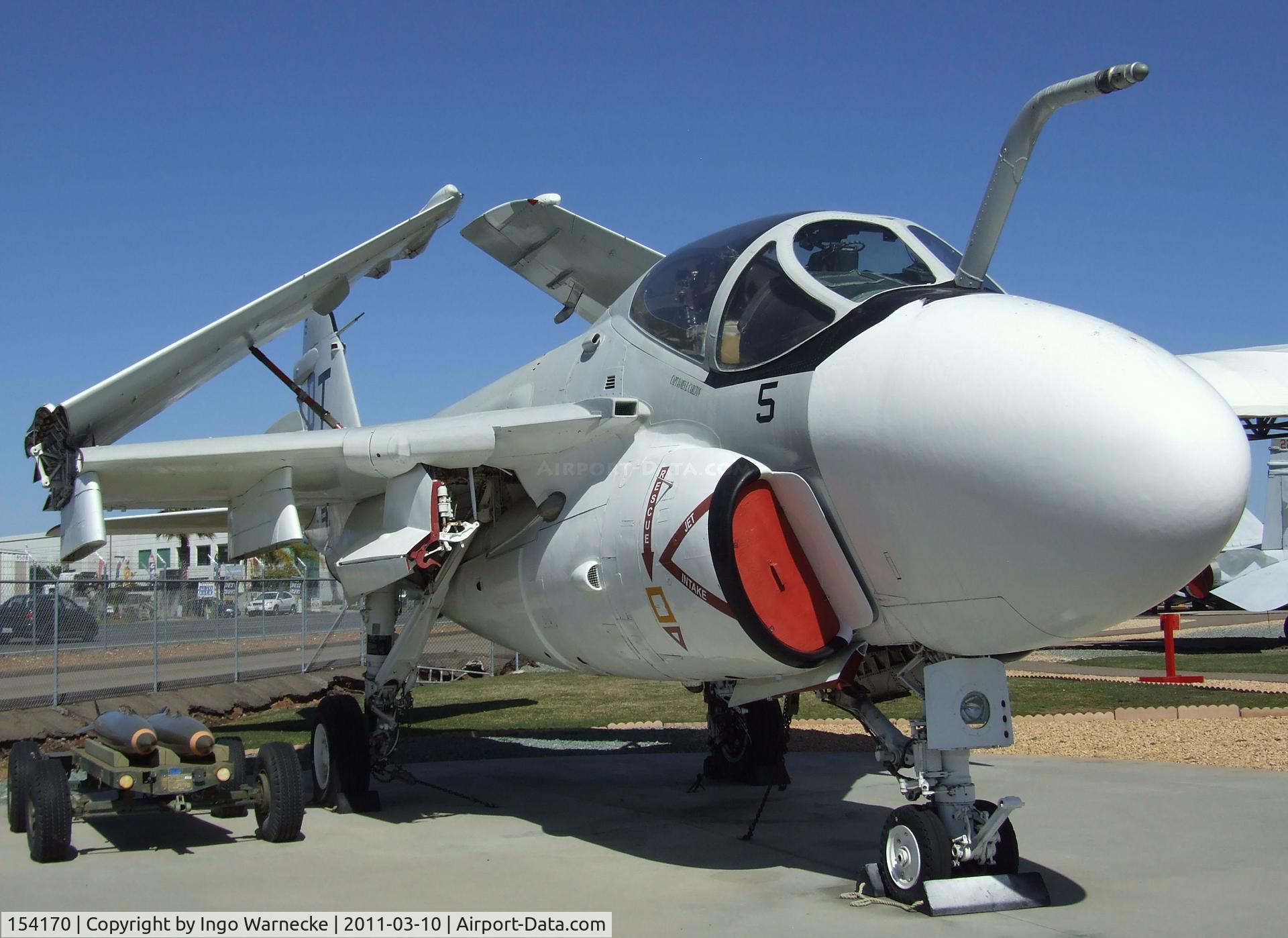 154170, Grumman A-6A Intruder C/N I-305, Grumman A-6A Intruder at the Flying Leatherneck Aviation Museum, Miramar CA