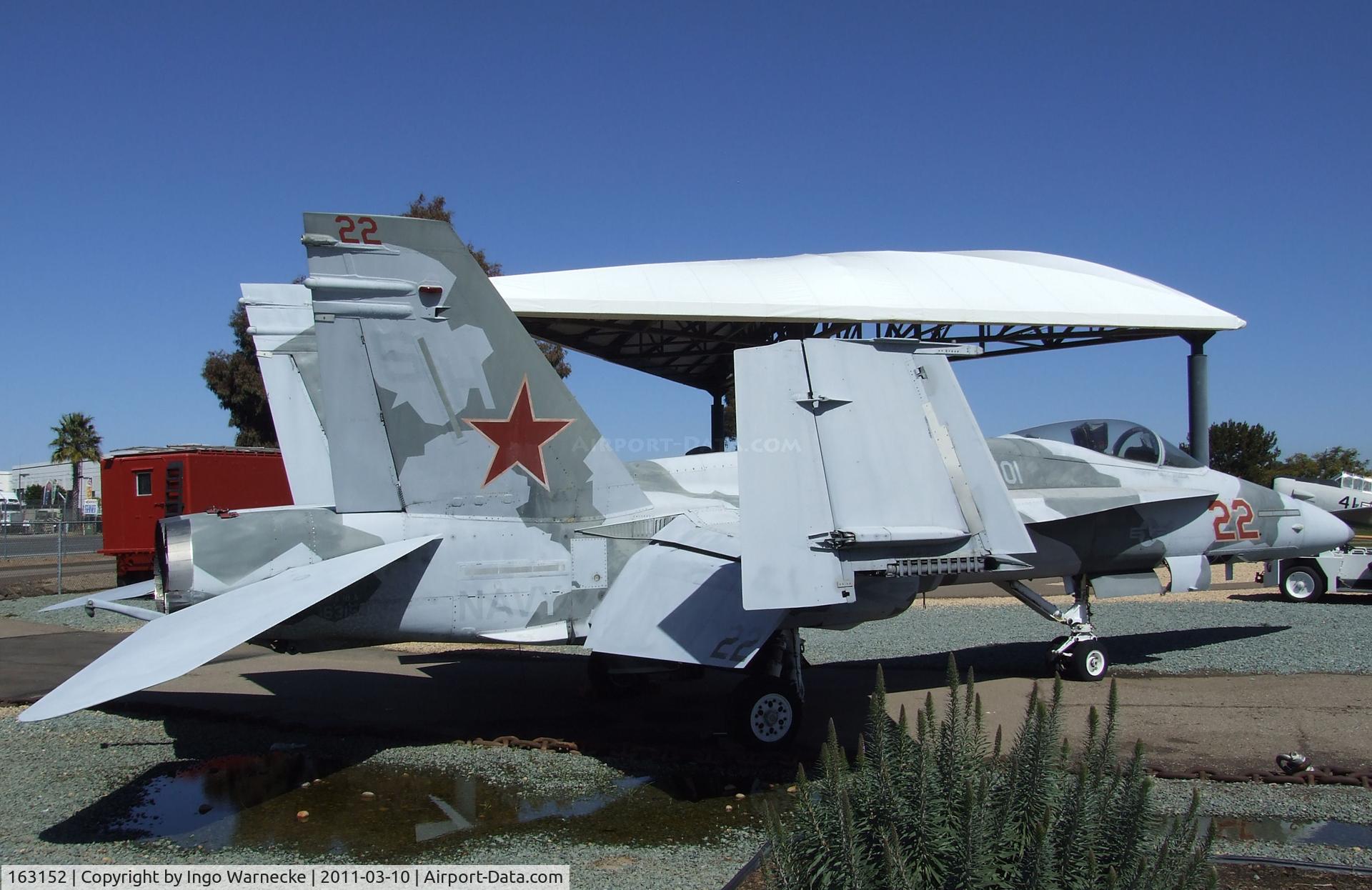 163152, McDonnell Douglas F/A-18A Hornet C/N 0576, McDonnell Douglas F/A-18A Hornet at the Flying Leatherneck Aviation Museum, Miramar CA