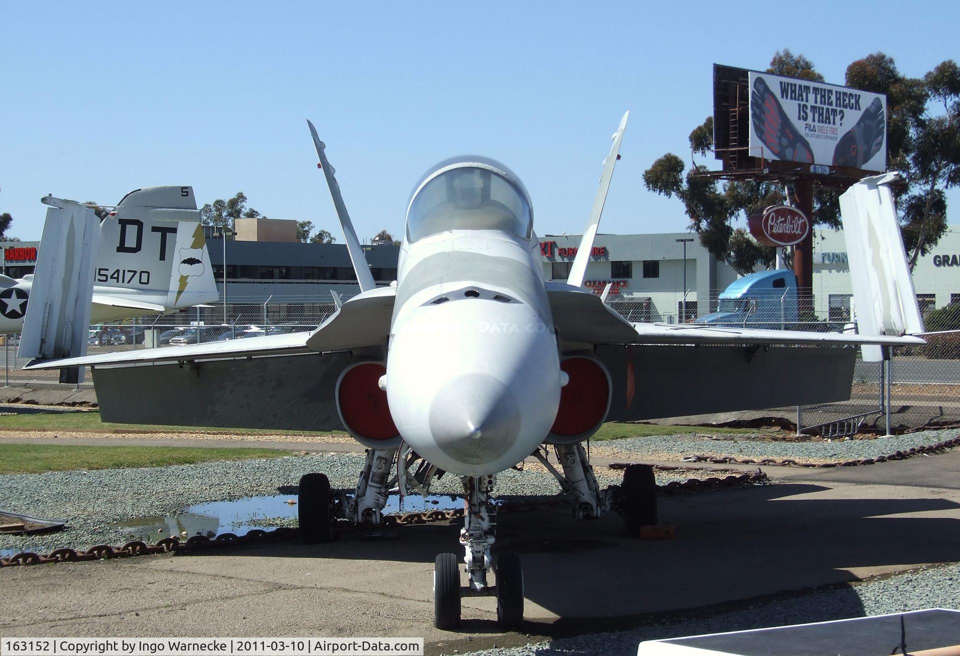 163152, McDonnell Douglas F/A-18A Hornet C/N 0576, McDonnell Douglas F/A-18A Hornet at the Flying Leatherneck Aviation Museum, Miramar CA