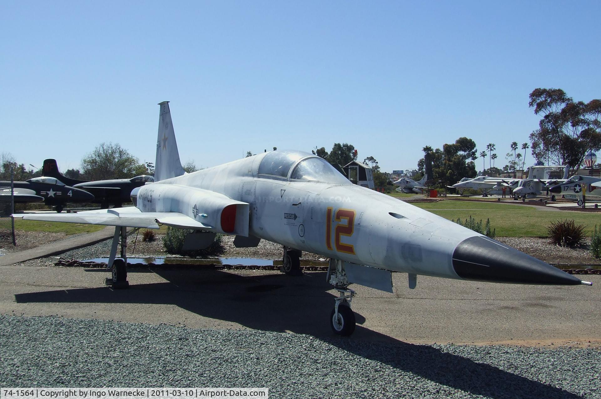 74-1564, 1974 Northrop F-5E Tiger II C/N R.1252, Northrop F-5E Tiger II at the Flying Leatherneck Aviation Museum, Miramar CA