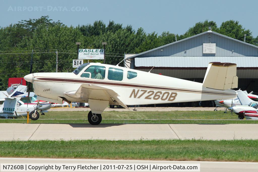 N7260B, 1958 Beech J35 Bonanza C/N D-5601, 1958 Beech J35, c/n: D-5601 at 2011 Oshkosh