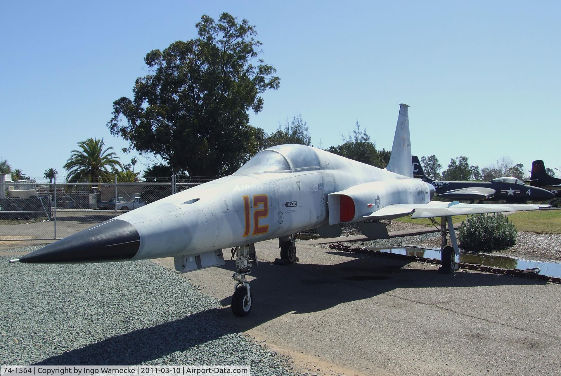 74-1564, 1974 Northrop F-5E Tiger II C/N R.1252, Northrop F-5E Tiger II at the Flying Leatherneck Aviation Museum, Miramar CA