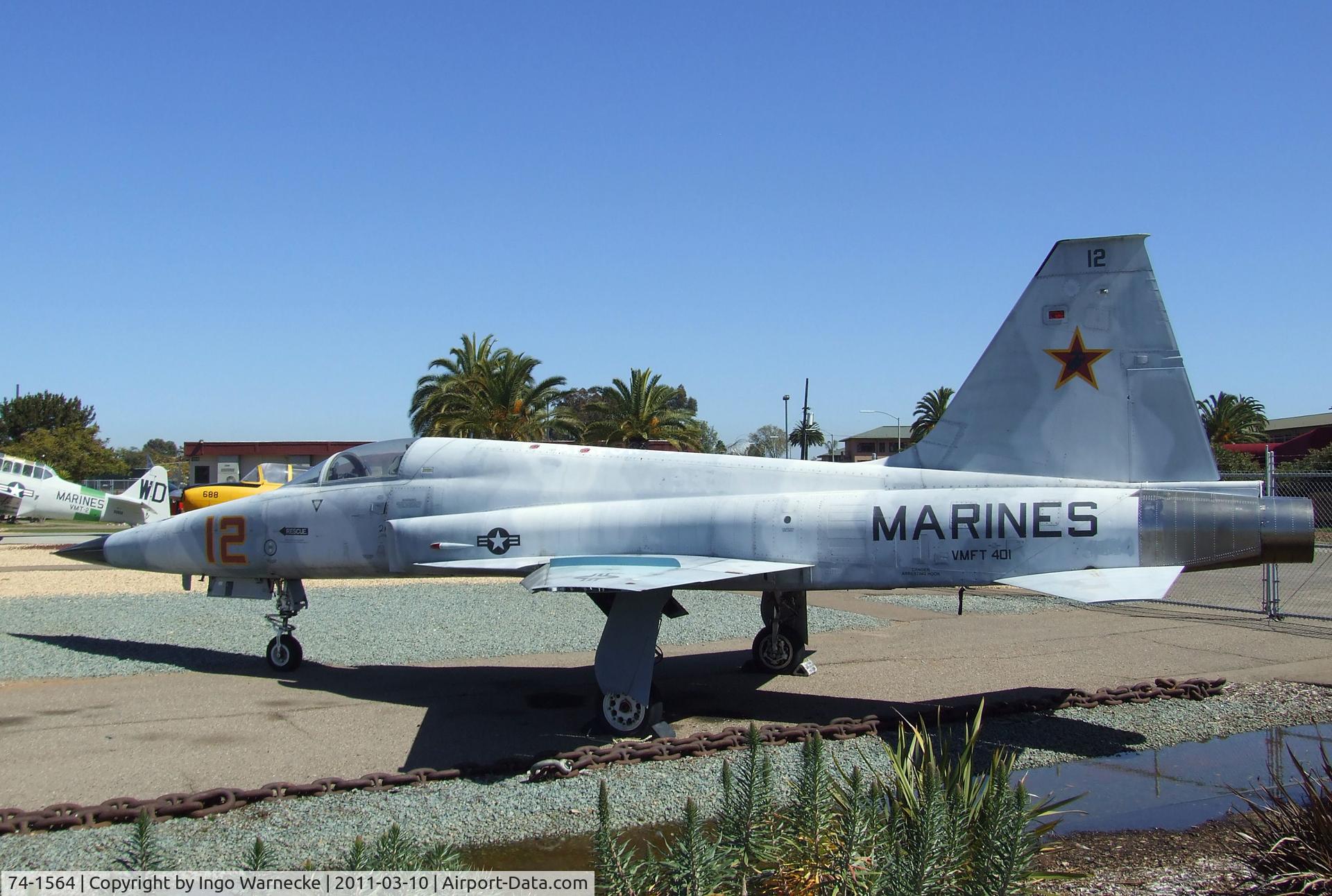 74-1564, 1974 Northrop F-5E Tiger II C/N R.1252, Northrop F-5E Tiger II at the Flying Leatherneck Aviation Museum, Miramar CA