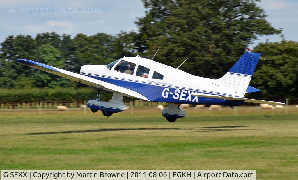 G-SEXX, 1978 Piper PA-28-161 Cherokee Warrior II C/N 28-7816196, SHOT AT HEADCORN