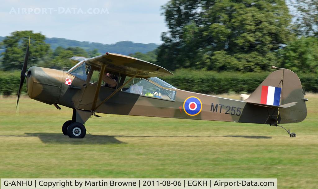 G-ANHU, 1944 Taylorcraft G Auster 4 C/N 799, SHOT AT HEADCORN
