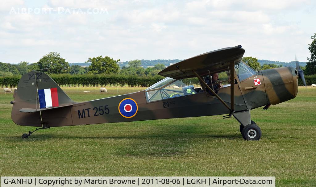 G-ANHU, 1944 Taylorcraft G Auster 4 C/N 799, SHOT AT HEADCORN