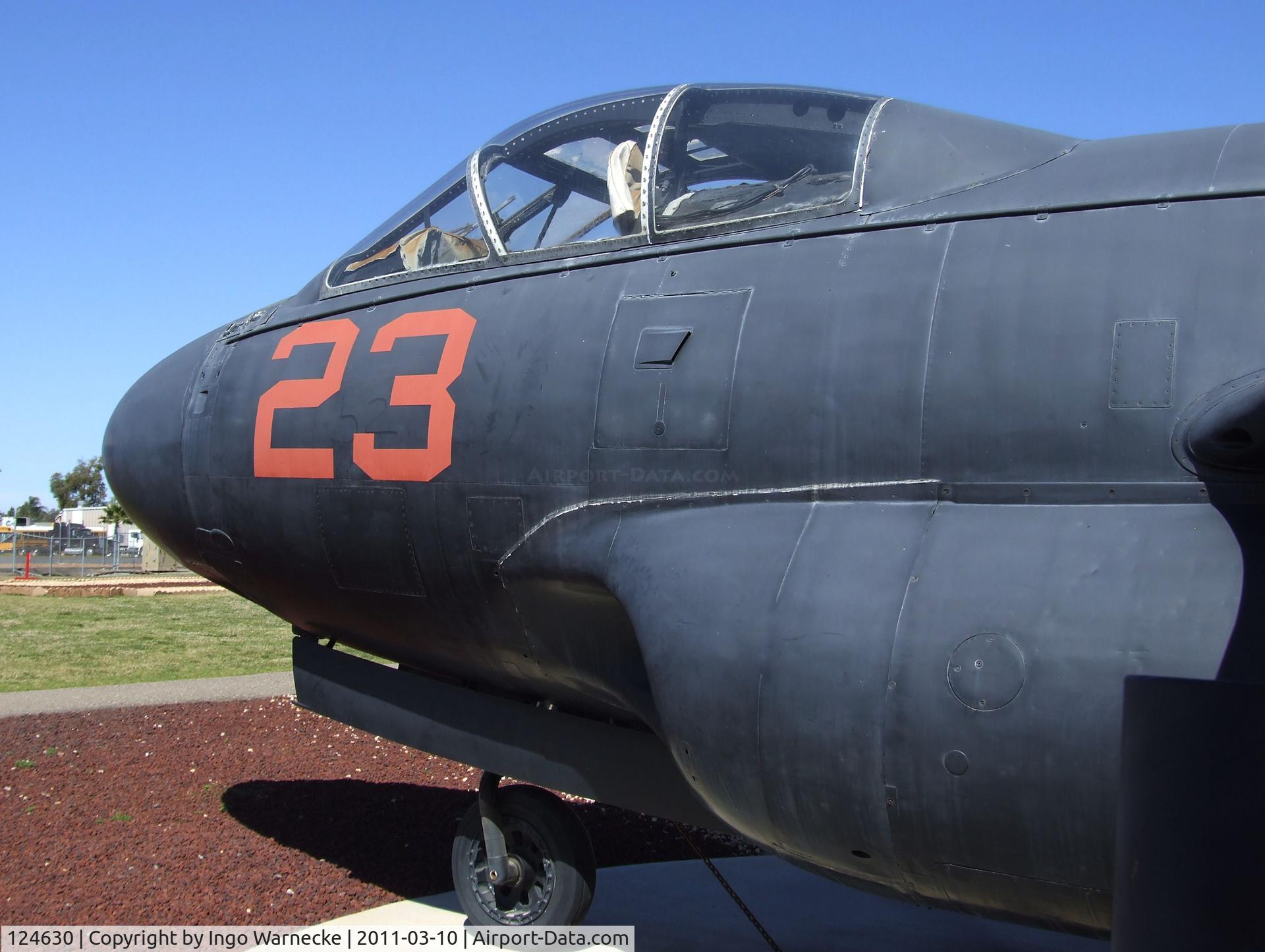 124630, Douglas F3D-2 Skyknight C/N 7500, Douglas F3D-2 / F-10B Skyknight at the Flying Leatherneck Aviation Museum, Miramar CA
