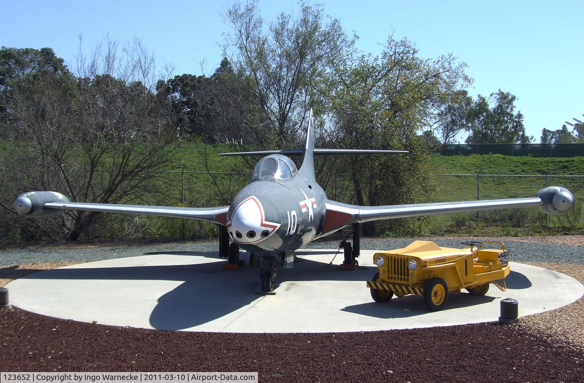 123652, Grumman F9F-2 Panther C/N K-357, Grumman F9F-2 Panther at the Flying Leatherneck Aviation Museum, Miramar CA