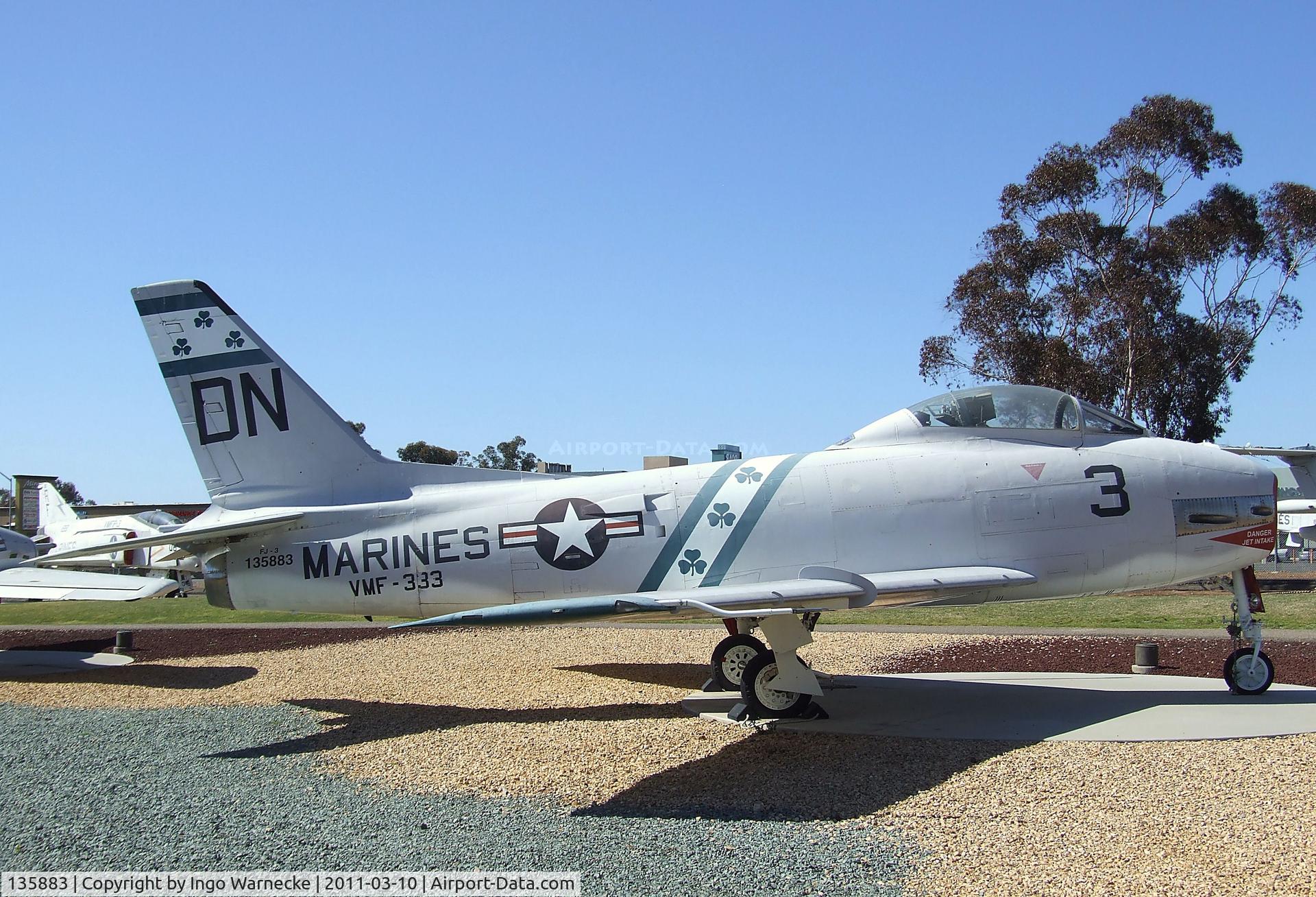 135883, North American F-1C Fury C/N 194-110, North American FJ-3 / F-1C Fury at the Flying Leatherneck Aviation Museum, Miramar CA
