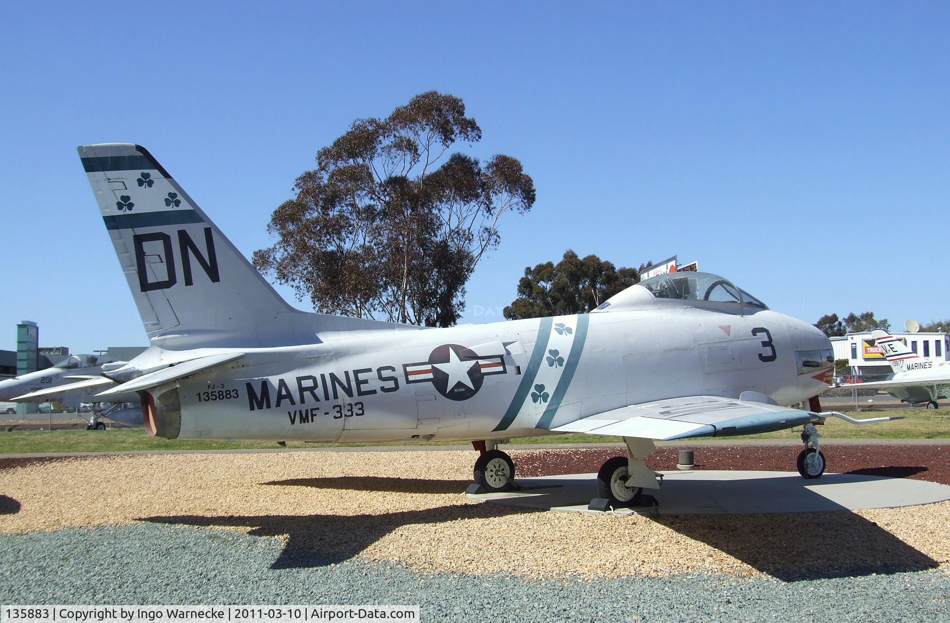 135883, North American F-1C Fury C/N 194-110, North American FJ-3 / F-1C Fury at the Flying Leatherneck Aviation Museum, Miramar CA