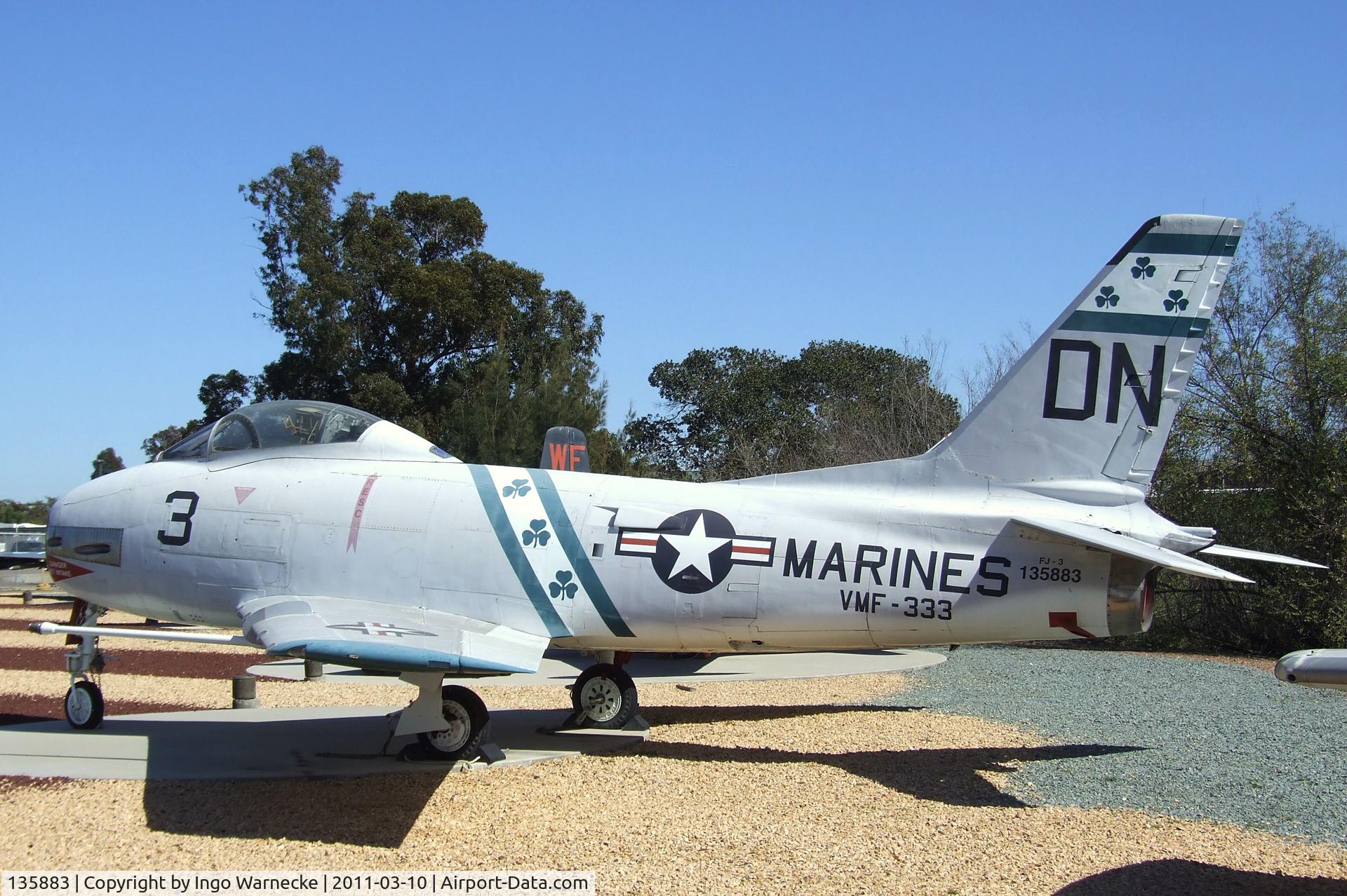 135883, North American F-1C Fury C/N 194-110, North American FJ-3 / F-1C Fury at the Flying Leatherneck Aviation Museum, Miramar CA