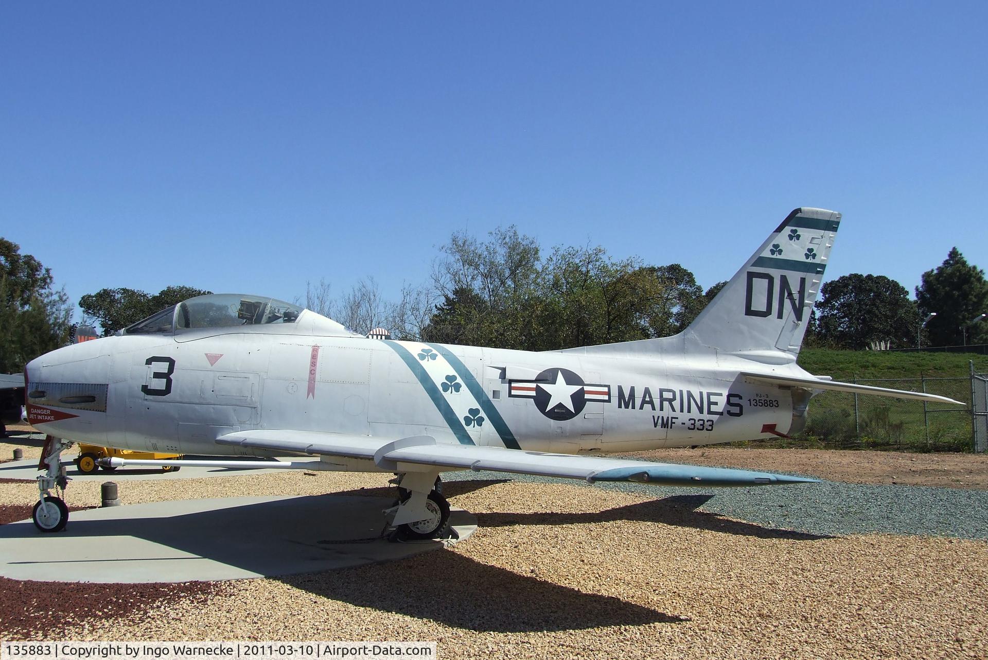 135883, North American F-1C Fury C/N 194-110, North American FJ-3 / F-1C Fury at the Flying Leatherneck Aviation Museum, Miramar CA