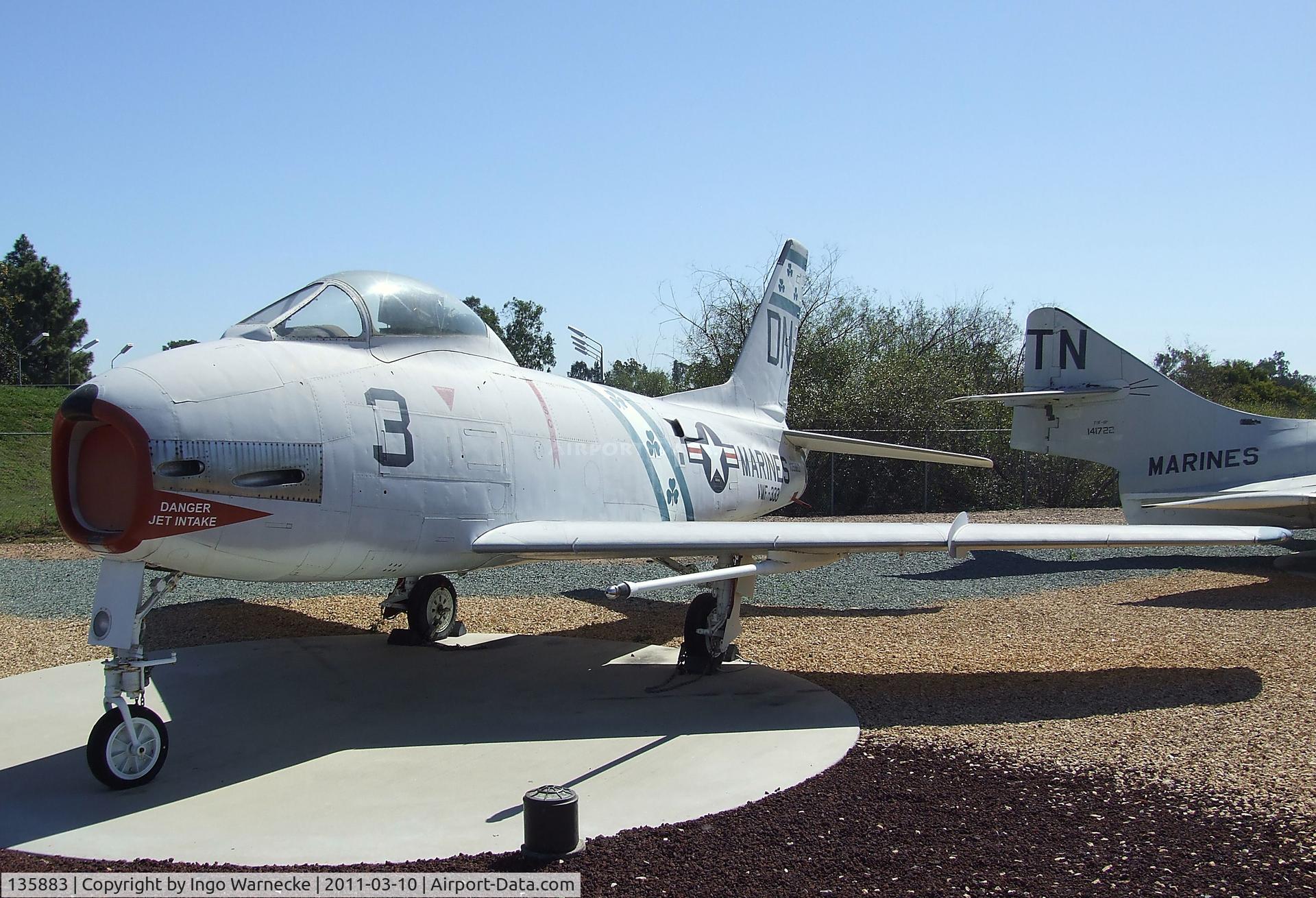 135883, North American F-1C Fury C/N 194-110, North American FJ-3 / F-1C Fury at the Flying Leatherneck Aviation Museum, Miramar CA