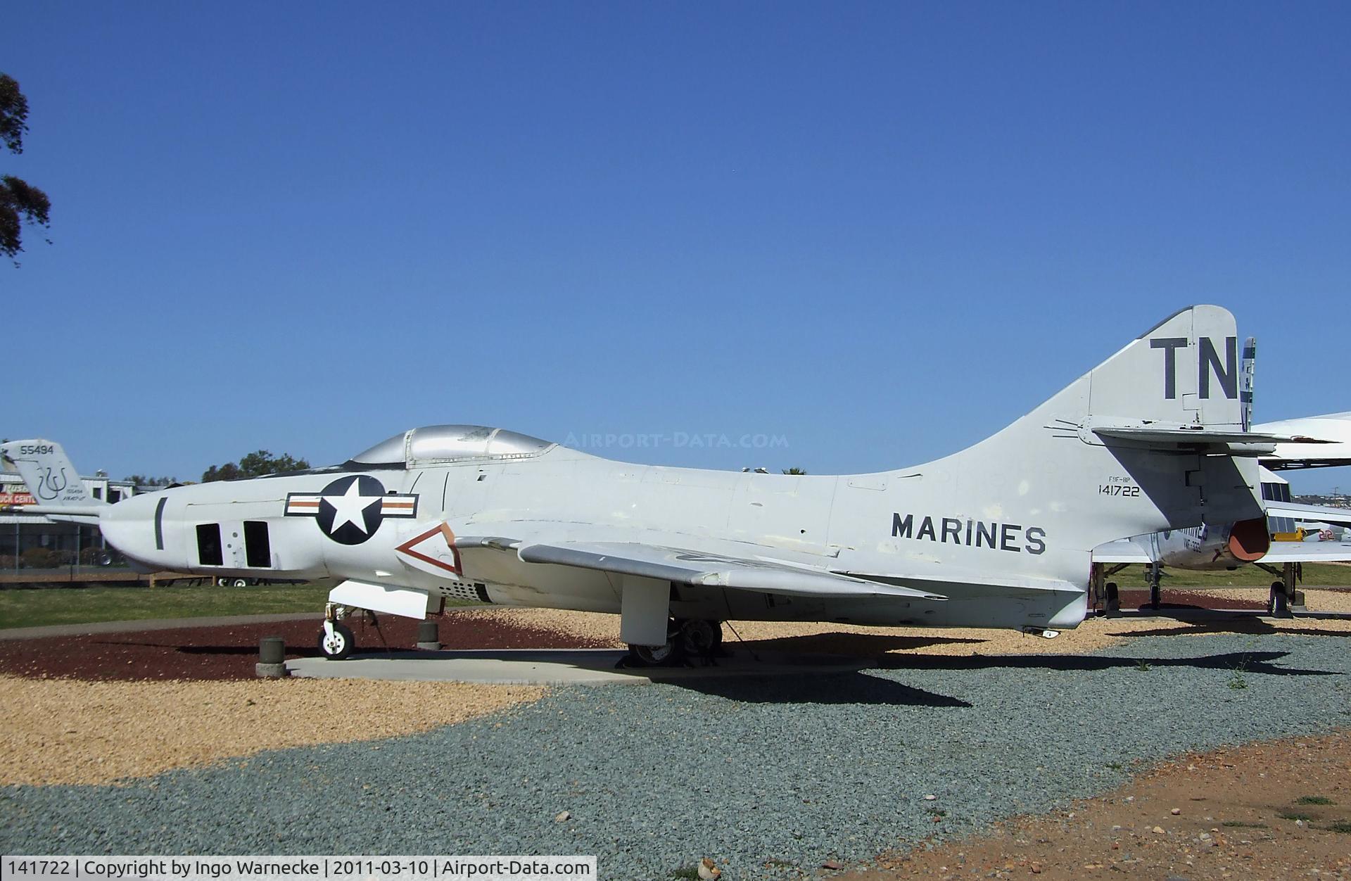 141722, Grumman RF-9J Cougar C/N 55, Grumman F9F-8P / RF-9J Cougar at the Flying Leatherneck Aviation Museum, Miramar CA