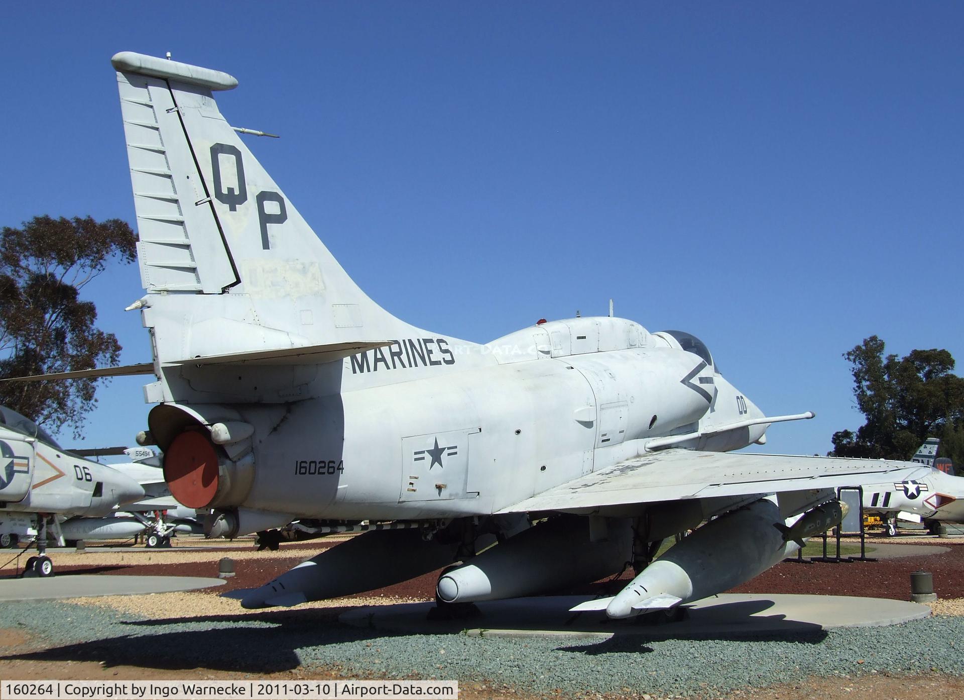 160264, Douglas A-4M Skyhawk C/N 14607, Douglas A-4M Skyhawk at the Flying Leatherneck Aviation Museum, Miramar CA
