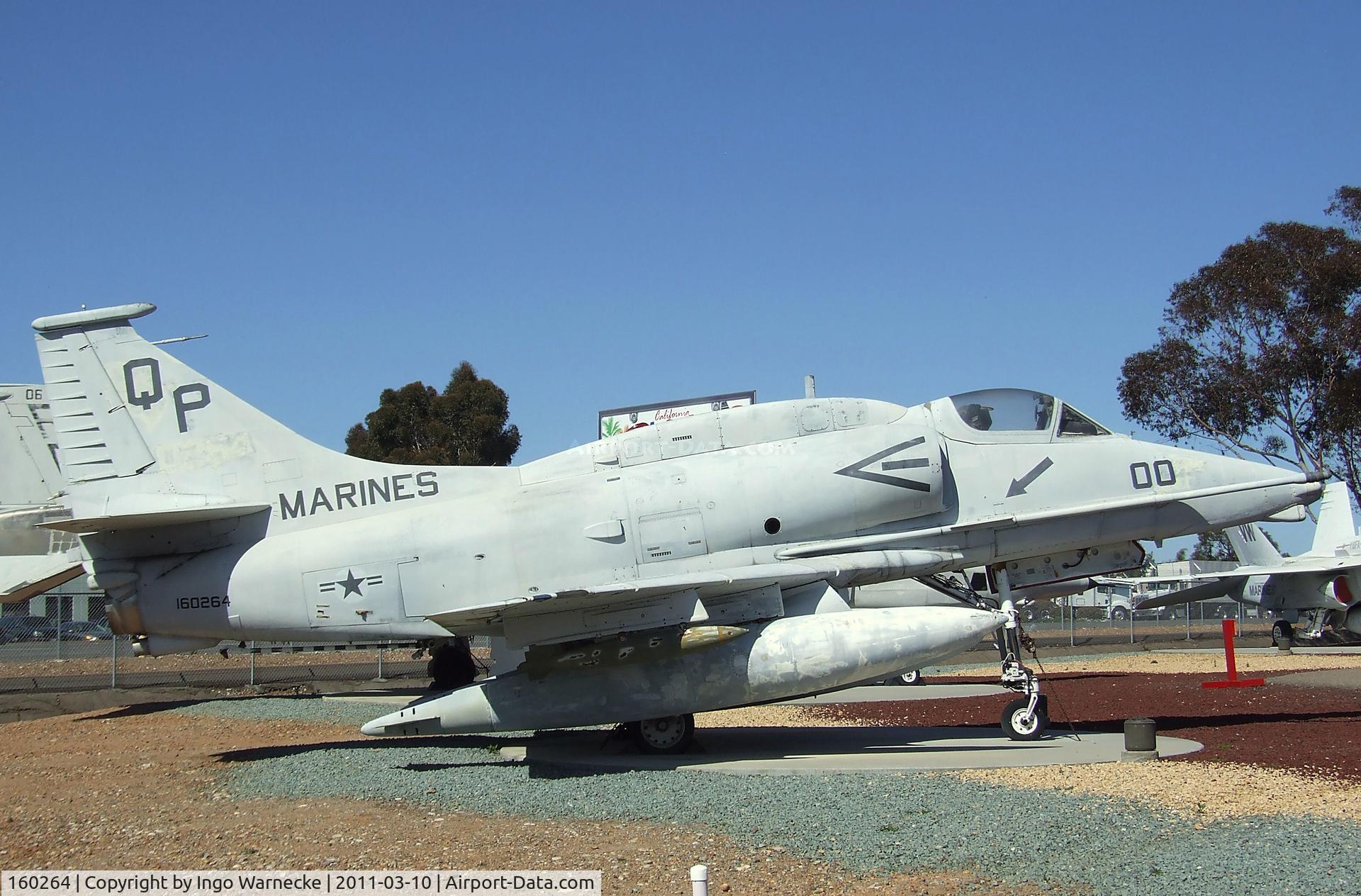 160264, Douglas A-4M Skyhawk C/N 14607, Douglas A-4M Skyhawk at the Flying Leatherneck Aviation Museum, Miramar CA