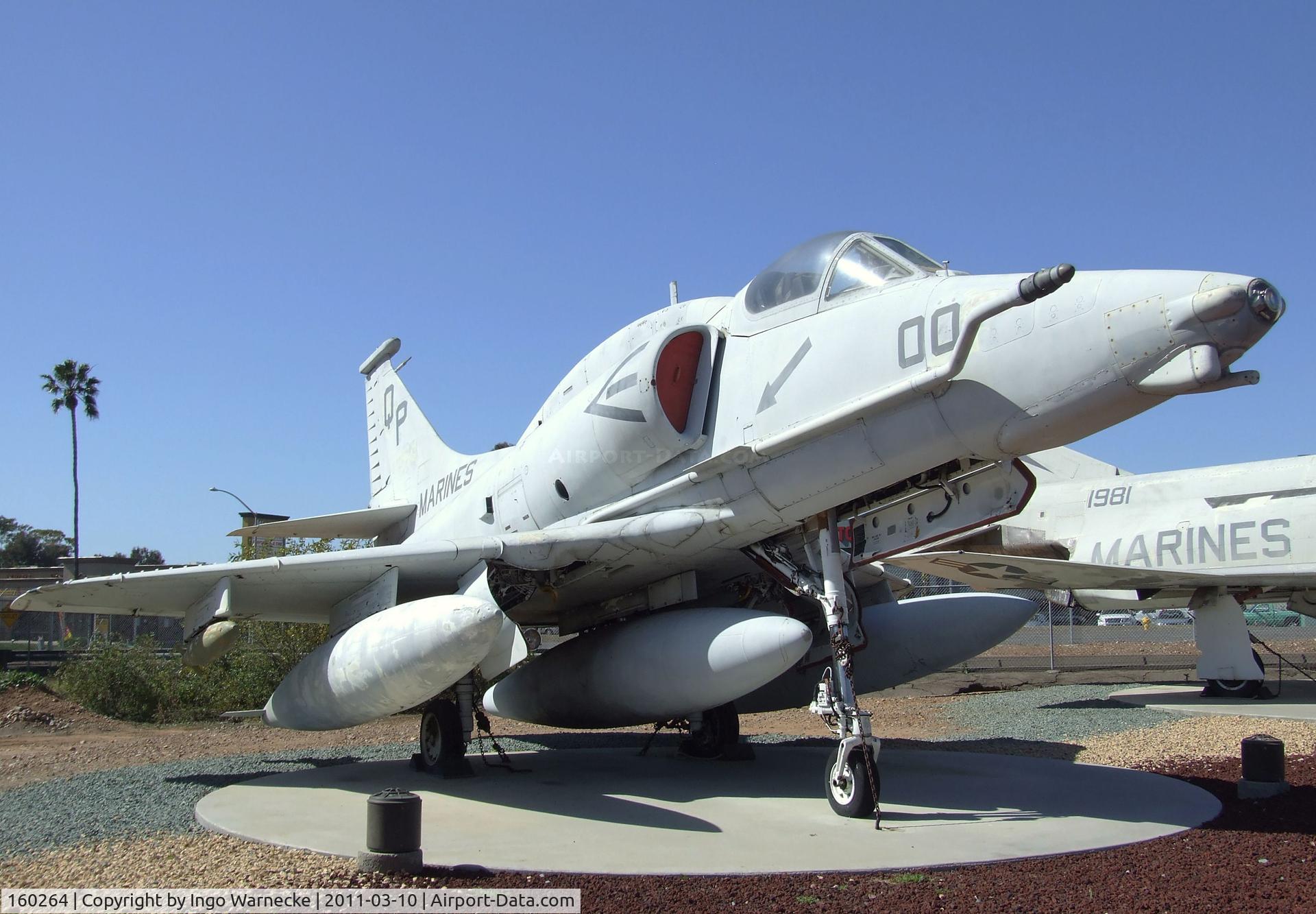 160264, Douglas A-4M Skyhawk C/N 14607, Douglas A-4M Skyhawk at the Flying Leatherneck Aviation Museum, Miramar CA