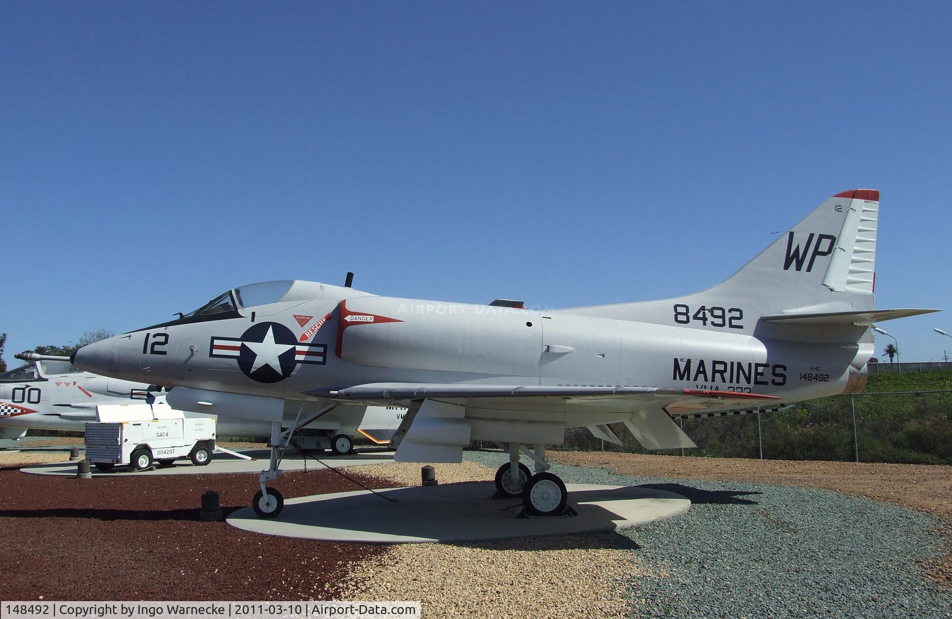 148492, Douglas A-4C Skyhawk C/N 12685, Douglas A4D-2N / A-4C Skyhawk at the Flying Leatherneck Aviation Museum, Miramar CA