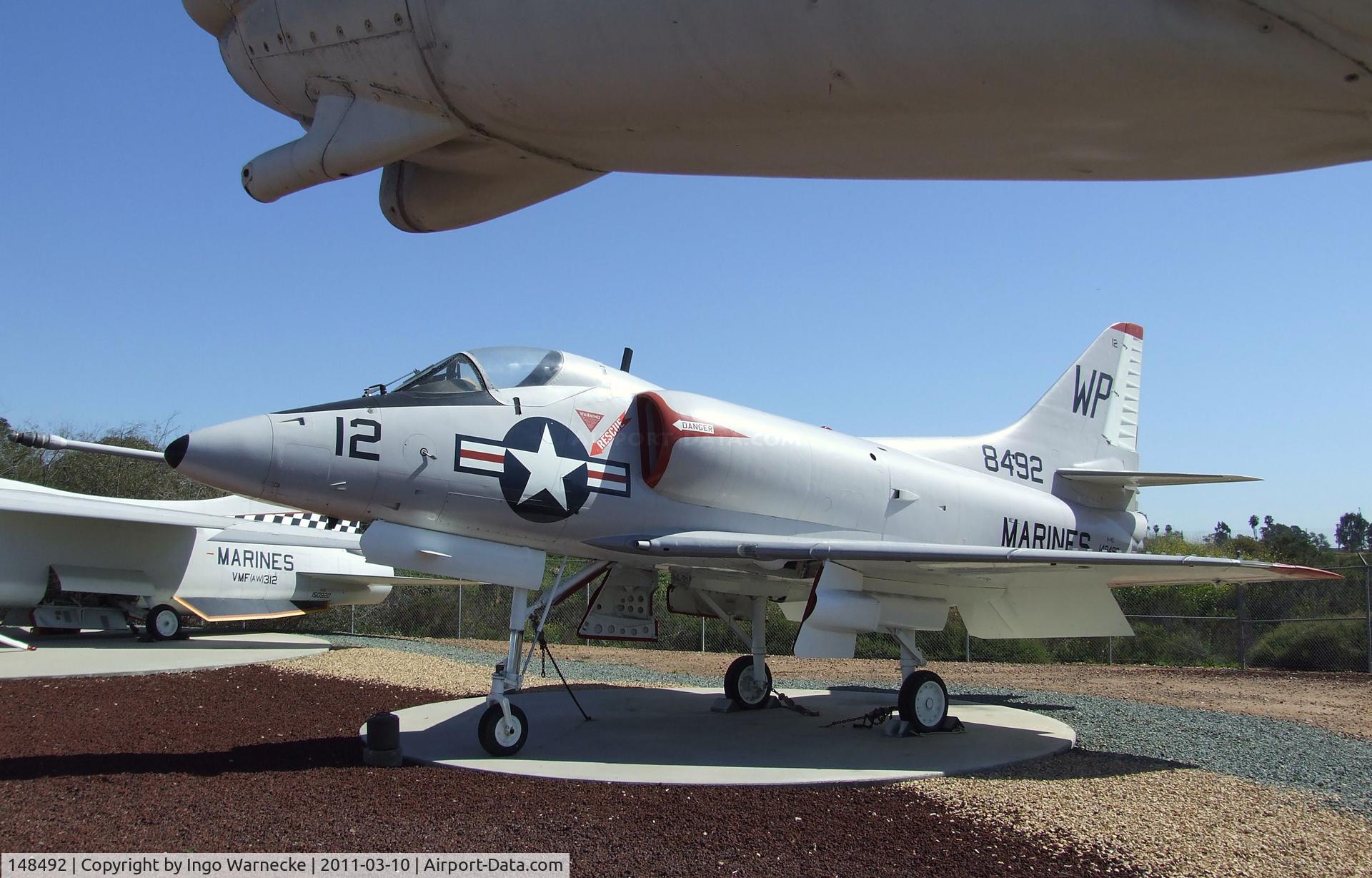 148492, Douglas A-4C Skyhawk C/N 12685, Douglas A4D-2N / A-4C Skyhawk at the Flying Leatherneck Aviation Museum, Miramar CA