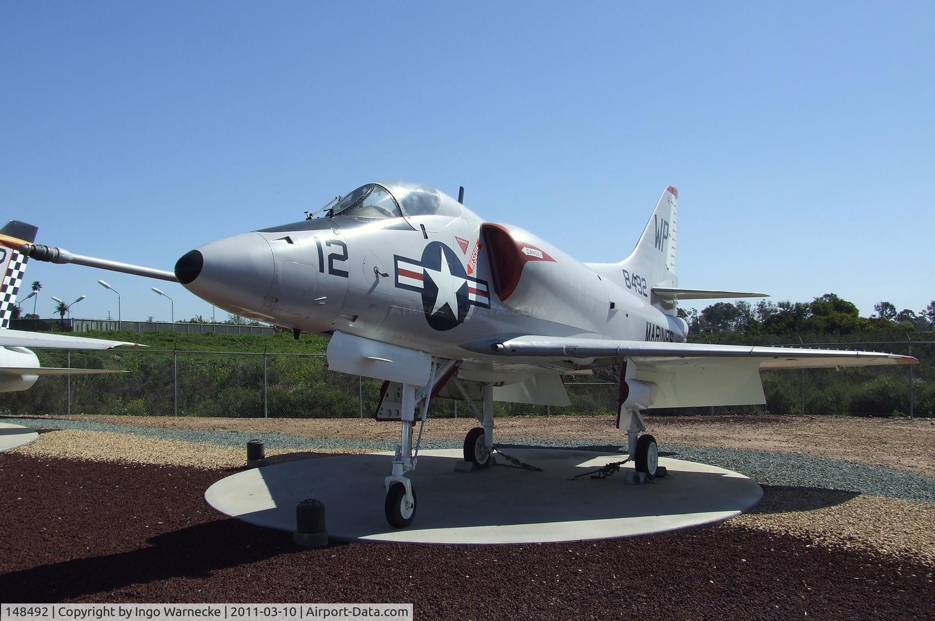 148492, Douglas A-4C Skyhawk C/N 12685, Douglas A4D-2N / A-4C Skyhawk at the Flying Leatherneck Aviation Museum, Miramar CA