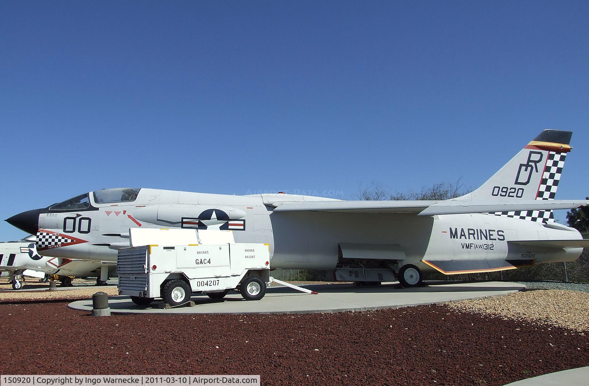 150920, Vought F-8E Crusader C/N 1205, Vought F-8E Crusader at the Flying Leatherneck Aviation Museum, Miramar CA