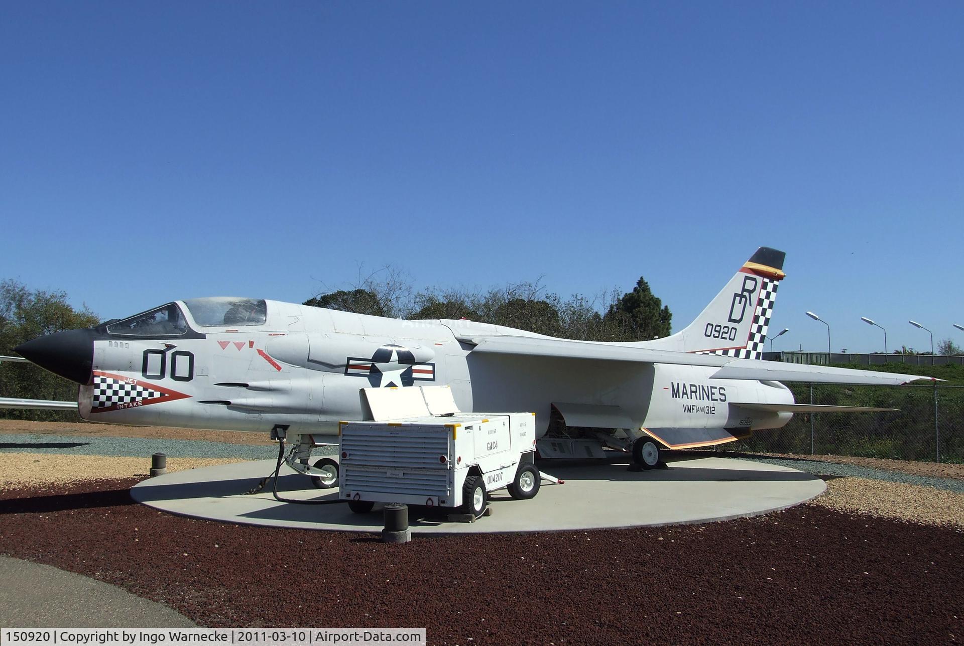 150920, Vought F-8E Crusader C/N 1205, Vought F-8E Crusader at the Flying Leatherneck Aviation Museum, Miramar CA
