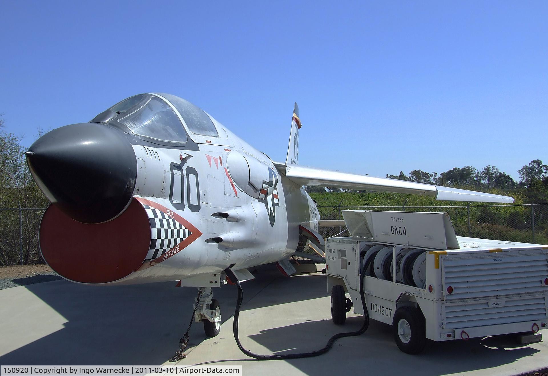 150920, Vought F-8E Crusader C/N 1205, Vought F-8E Crusader at the Flying Leatherneck Aviation Museum, Miramar CA