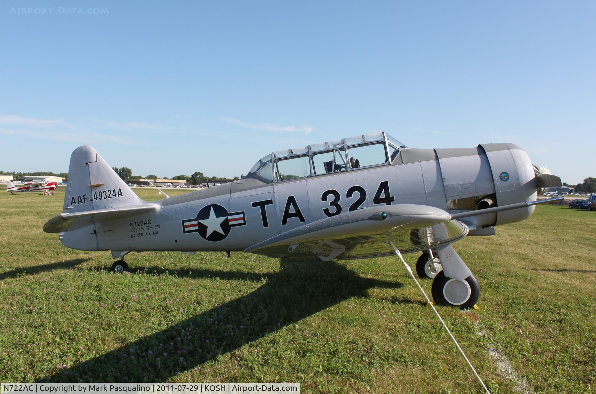 N722AC, North American AT-6G Texan C/N 168-346 (49-3242), North American AT-6G