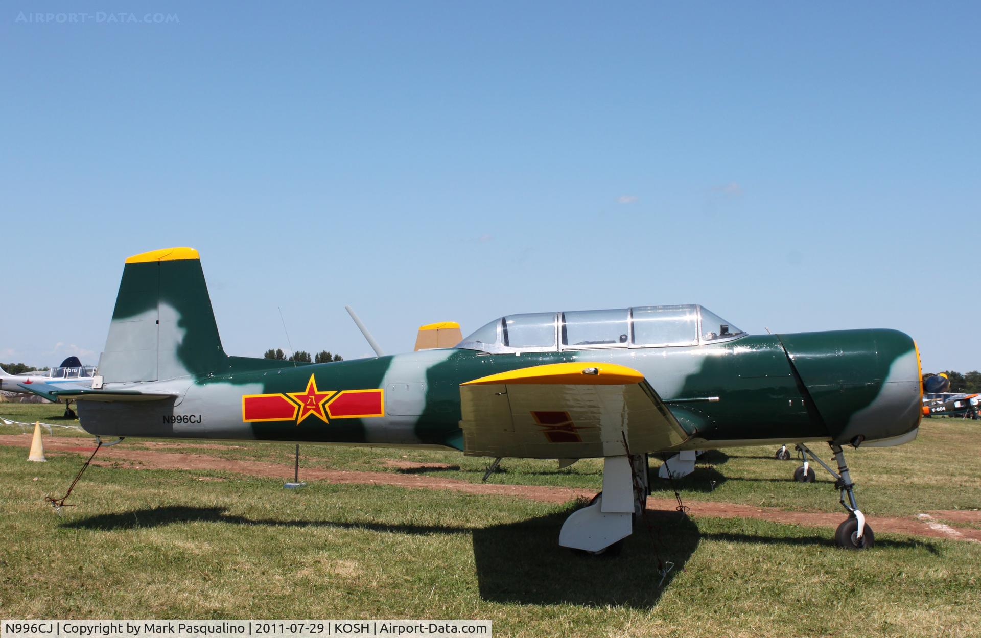 N996CJ, 1980 Nanchang CJ-6A C/N 2951227, Nanchang CJ-6A
