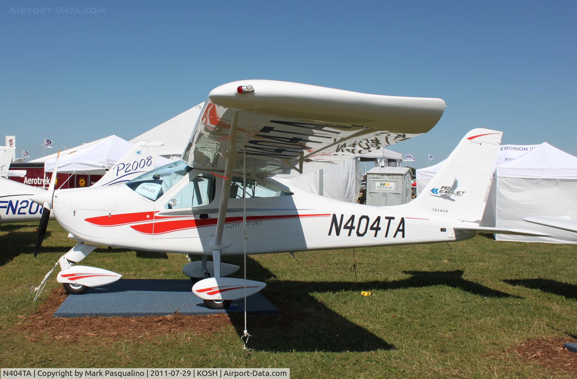 N404TA, Tecnam P-92 Eaglet C/N 1327, Tecna P92 Eaglet