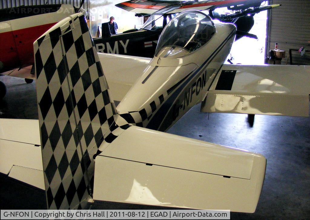 G-NFON, 2011 Vans RV-8 C/N LAA 303-14921, at Newtonards Airport, Northern Ireland