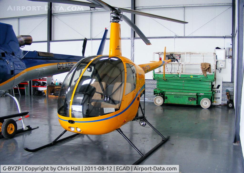 G-BYZP, 1999 Robinson R22 Beta C/N 3018, at Newtonards Airport, Northern Ireland