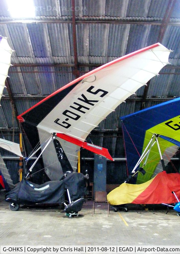 G-OHKS, 2001 Pegasus Quantum 15-HKS C/N 7505, at Newtonards Airport, Northern Ireland