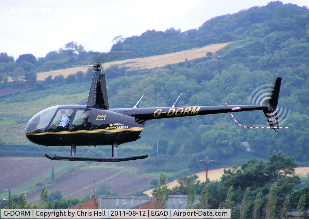 G-DORM, 2008 Robinson R44 Clipper II C/N 12332, at Newtonards Airport, Northern Ireland
