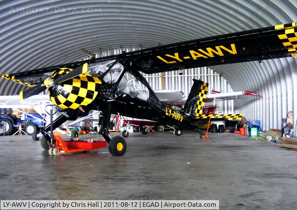 LY-AWV, PZL-Okecie PZL-104 Wilga 35A C/N 21919018, at Newtonards Airport, Northern Ireland