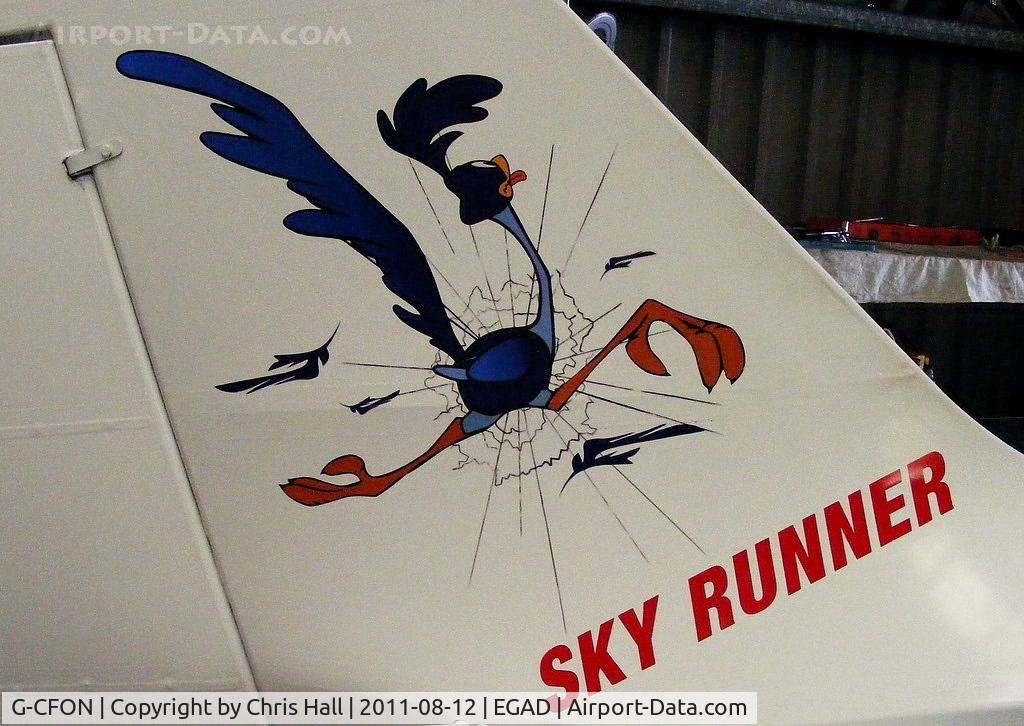 G-CFON, 2010 Wittman W-8 Tailwind C/N PFA 031-11789, road runner on a sky runner