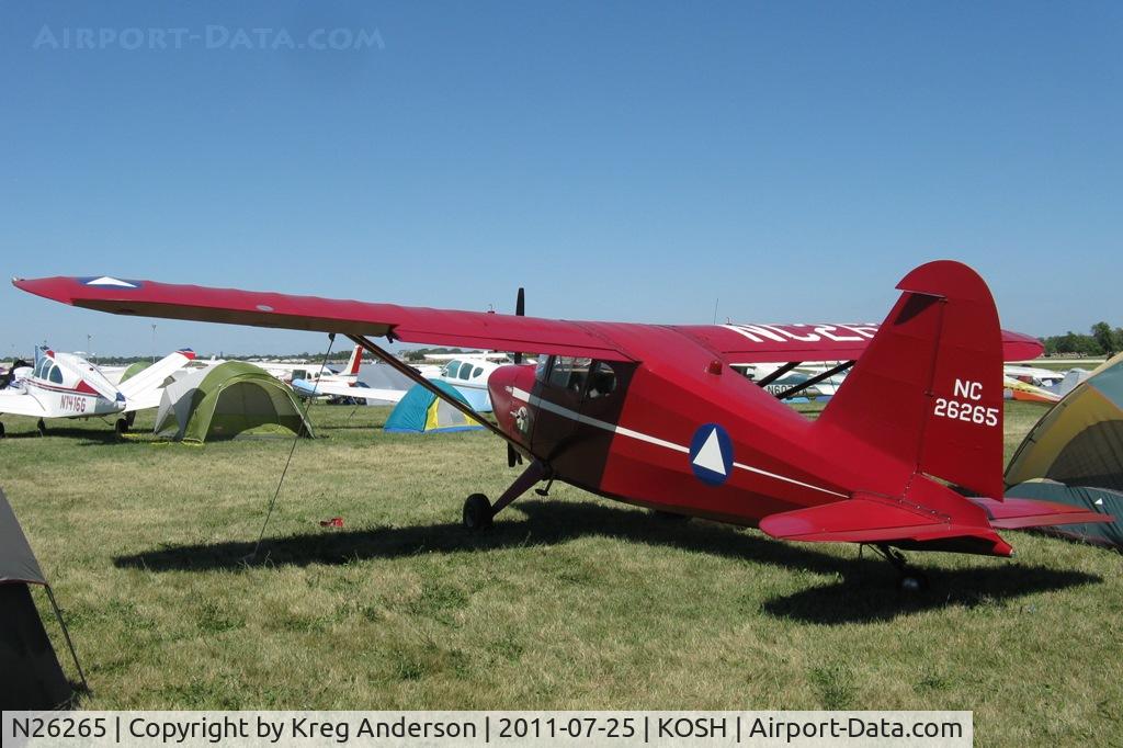 N26265, 1940 Stinson 10 C/N 7552, EAA AirVenture 2011