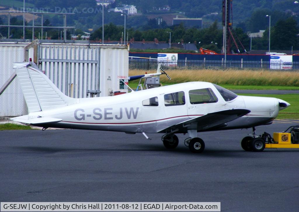 G-SEJW, 1978 Piper PA-28-161 Cherokee Warrior II C/N 28-7816469, at Newtonards Airport, Northern Ireland