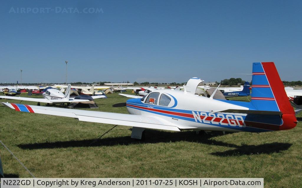 N222GD, 1962 Mooney M20C Ranger C/N 2185, EAA AirVenture 2011