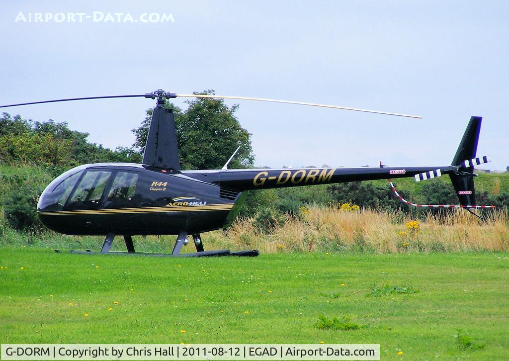 G-DORM, 2008 Robinson R44 Clipper II C/N 12332, at Newtonards Airport, Northern Ireland
