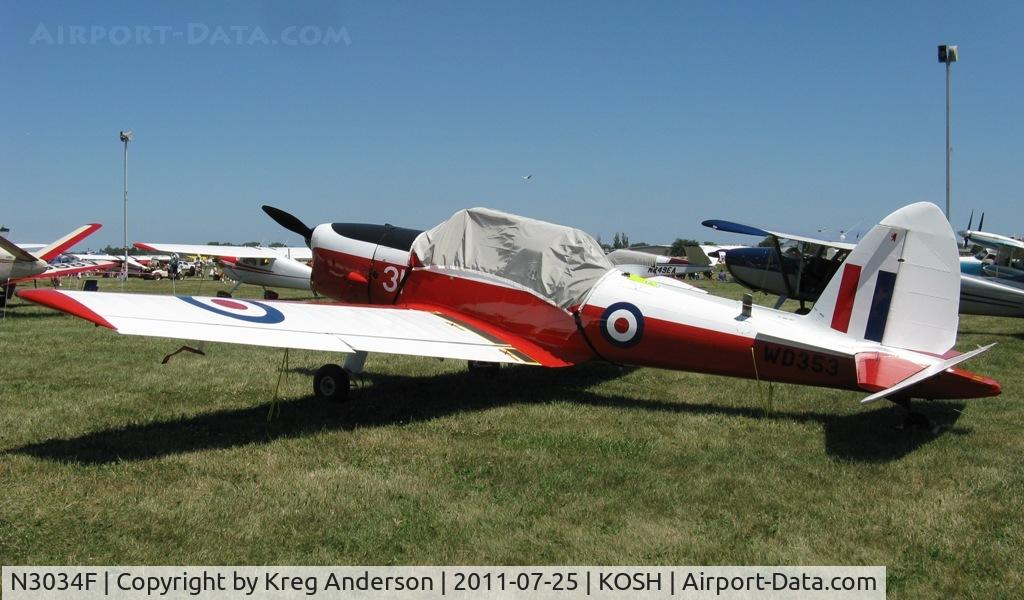 N3034F, De Havilland DHC-1 Chipmunk T.10 C/N C1/0291, EAA AirVenture 2011