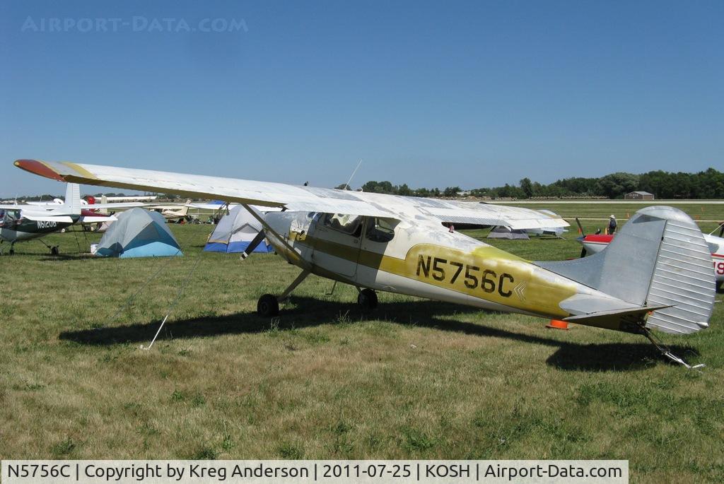 N5756C, 1950 Cessna 170A C/N 19710, EAA AirVenture 2011