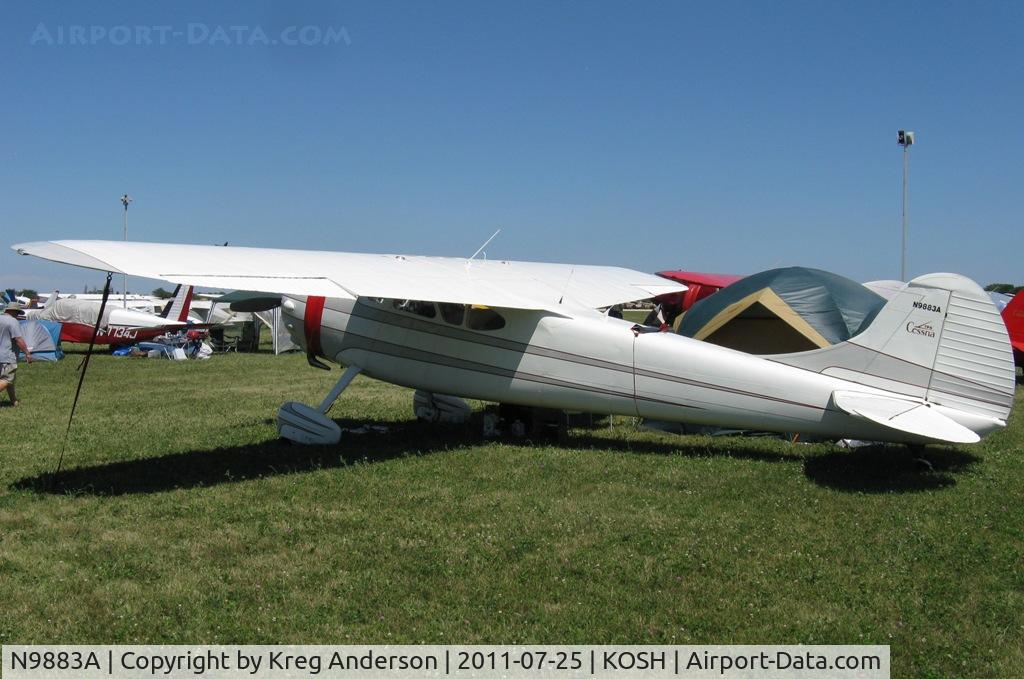 N9883A, 1950 Cessna 195A C/N 7585, EAA AirVenture 2011