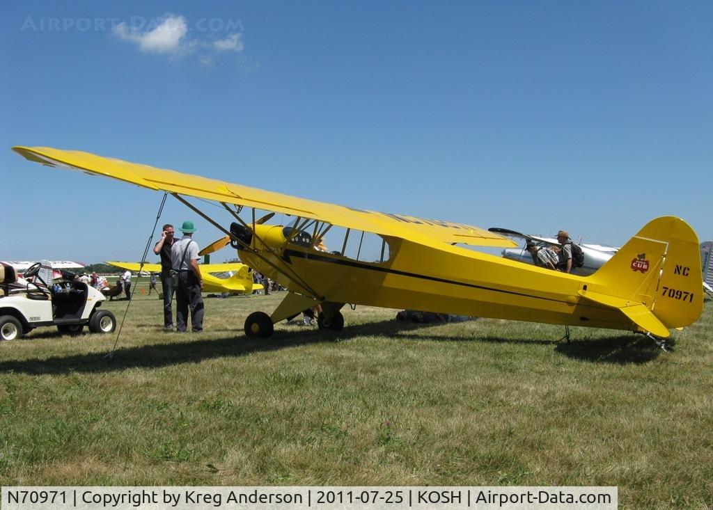 N70971, Piper J3C-65 Cub Cub C/N 18001, EAA AirVenture 2011