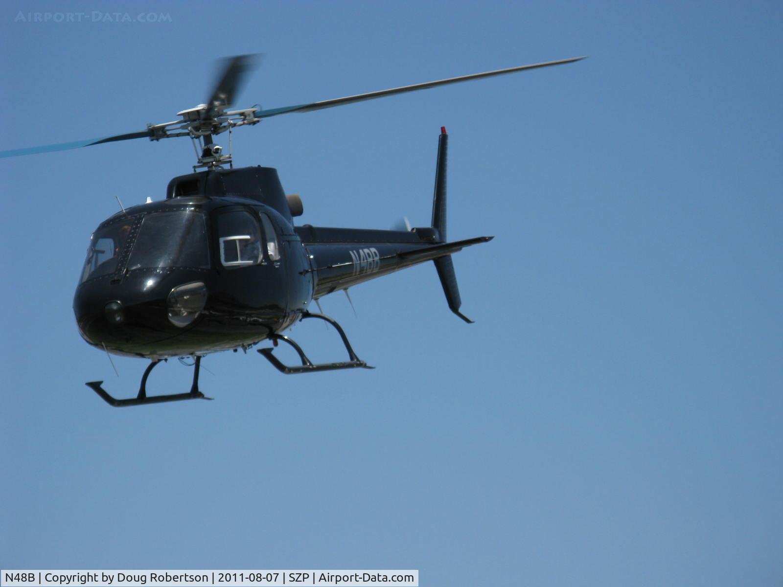 N48B, Aerospatiale AS-350B Ecureuil C/N 1481, Aerospatiale AS 350B ECUREUIL (SQUIRREL), one Turbomecha Arriel Turboshaft 641 shp, 6 place, departure
