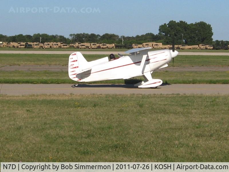 N7D, 1951 Payne Knight Twister KT-125 C/N D-1, Departing Airventure 2011