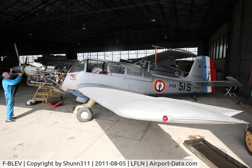 F-BLEV, Morane-Saulnier MS-733 Alcyon C/N 68, Hangared and under small overhaul...
